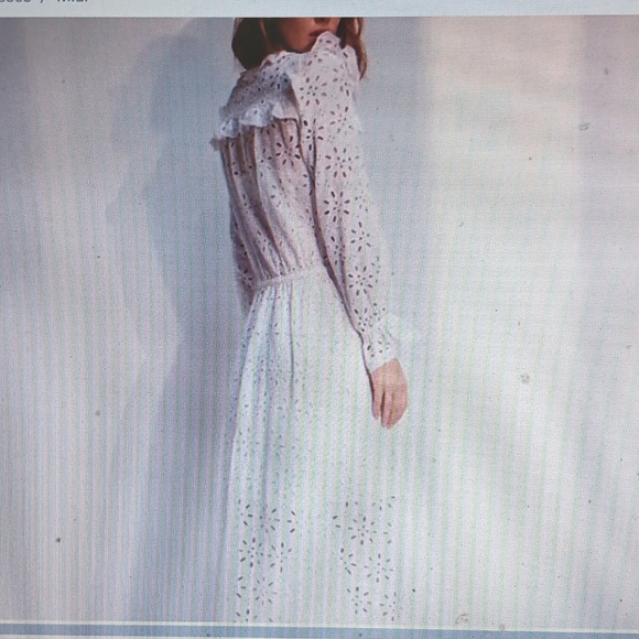 ARITZIA WILFRED LA BOHEME Gaia EYELET MIDI...MEDIUM - Picture 2 of 9